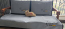 钟爱一生（CHERISHES LIFE）刺绣雪尼尔沙发垫套装四季通用沙发罩套巾防滑盖布定制沙发坐垫子 雪尼尔 字母完美-柠檬黄 抱枕套45*45cm 实拍图