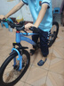 凤凰山地自行车男女变速山地车碟刹青少年儿童自行车学生单车 星际 蓝灰【单速+辐条轮】 22寸【适合130-170cm】 实拍图