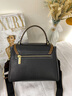 viney牛皮手提斜挎包包女包轻奢高级感单肩生日礼物送女友老婆 【黑色】实用高端品牌百搭小方包 实拍图