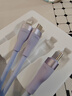 倍思 数据线三合一 充电线66W/40W一拖三充电器线 适用iPhone15ProMax华为小米苹果手机平板车载线 紫 实拍图