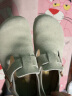 Devo Life的沃软木鞋男女同款时尚穆勒鞋情侣休闲鞋 66008 灰色反绒皮 39 实拍图