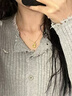 中国黄金（CHINA GOLD）蝴蝶结平安扣黄金项链女款在逃公主黄金吊坠情人节生日礼物送女友 平安扣蝴蝶结吊坠【配S925链】约0.3g 实拍图