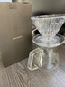 泰摩 冰瞳手冲咖啡滤杯 V60通用咖啡过滤器 滴滤咖啡过滤杯 标准版01号透明滤杯+分享壶 360ml 实拍图