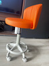 北风之恋吧台椅升降椅高脚凳酒吧椅前台收银台椅子美容旋转椅家用化妆凳子 橘色靠背【米白架-超静音轮】 实拍图