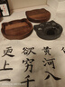 六品堂原石砚台带盖墨盒书法专用文房四宝墨盒罗纹砚可研墨书法砚台可爱设计可磨墨汁墨碟墨盒 猫爪砚台 实拍图