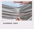 罗莱家纺 A类冰丝席【可机洗】抗菌防螨凉席床笠款三件套蓝150*200*30 实拍图