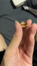 周六福（ZLF）  黄金戒指男女款足金999简约沙面素戒至简 计价 10号 - 1.57g 实拍图