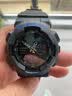 Mtin树脂表带表壳适配卡西欧G-SHOCK手表带GA110 140 GD120GLS GAX100 哑光黑色蓝字 16mm 实拍图