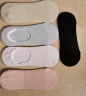 莫代尔5双袜子女船袜网眼夏天冰丝透气超薄浅口硅胶隐形女短袜 晒单实拍图
