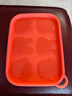 英氏（YEEHOO）宝宝辅食模具蒸糕模可蒸婴儿童硅胶冰格密封分格装冷冻盒 浅橙色 实拍图