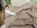 斯诺曼抑菌防绒70%鸭绒被羽绒被芯冬被 加厚被子200*230cm填充1100g卡其 实拍图