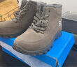 回力棉鞋男冬季加绒雪地靴男加厚保暖马丁靴2025新款高帮厚底鞋子男潮 灰色 44 (270mm) 尺码标准，正常拍 实拍图