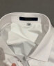 罗蒙（ROMON）纯色商务职业正装男士白衬衫工装外套长袖衬衣男CS108白色3XL 实拍图