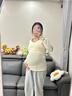 爱宝适月子服上衣秋冬哺乳衣柔棉横开口喂奶衣孕产妇家居服米色XL M480 实拍图