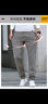 JEEP SPIRIT吉普休闲裤男宽松秋冬季直筒裤子男士商务男裤 浅灰色加绒 34 实拍图