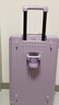 纯奢（CHEYSIR）五轮超大容量行李箱万向轮PC拉杆箱男女学生旅行箱密码箱包皮箱子 旗舰款-熏衣紫·杯架+USB充电口 26英寸 【创新5轮-干湿分离内里】 实拍图