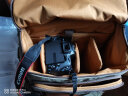 LOVEPS乐步 休闲帆布专业单肩斜挎相机包索尼微单背包佳能5D6D7D尼康单反大容量摄影包 TR-1235咖色大号/一机三镜 实拍图