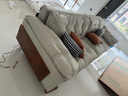 迪维凯实木真皮沙发北欧新中式小户型客厅云朵沙发黑胡桃色广东佛山家具 2.8m四人位 2.8mm超厚摔纹头层牛皮 实拍图