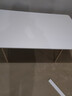 全品屋餐桌椅组合家用饭桌子小户型简约公寓快餐出租商用长方形电脑桌 暖白色 140cm 【宽80CM】单桌子 实拍图