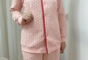 娇银春秋加厚空气棉月子服冬季产后纯棉孕妇睡衣秋冬哺乳家居服套装款 C929粉色加厚防风款 L（建议120-140斤左右) 实拍图
