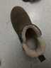 回力女鞋雪地靴女冬季新款情侣保暖短靴加绒棉鞋时尚百搭厚底靴子 驼色 37 实拍图