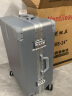 梵地亚行李箱男铝框万向轮拉杆箱大容量24英寸旅行箱密码箱女皮箱子银 实拍图