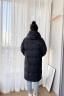 鸭鸭（YAYA）奢金系列羽绒服女长款过膝2024冬季新款加厚保暖时尚情侣外套XJ 黑色 155/80A(S) 晒单实拍图