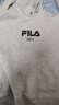 FILA 斐乐官方情侣款连帽卫衣秋季新款纯棉宽松针织长袖上衣加绒 【加绒】云雾花灰-MG M 实拍图