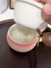 叁旬山峦温茶炉小火炉蜡烛围炉煮茶保温底座茶杯加热温茶器暖茶器 山峦温茶炉【禅风白】_大号 实拍图