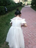 安妮优儿（Anneyol）女童礼服裙洋气公主婚礼花童婚纱裙儿童主持人走秀生日钢琴演出服 白色 120 实拍图