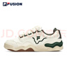 FILA FUSION斐乐潮牌KICK板鞋男鞋新款时尚休闲鞋踢板鞋潮 初雪白/暗绿-PC 40 实拍图