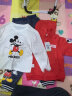 迪士尼童装男童套装潮酷米奇外套套装3件套 大红 120cm 实拍图