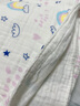 洁丽雅婴儿浴巾纯棉吸水洗澡高密度纱布幼儿童宝宝新生婴儿用品 彩虹-6层-105*105cm 实拍图