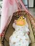 翘脚鸭儿童睡衣婴儿衣服新生儿套装春秋加厚保暖宝宝夹棉秋衣秋裤秋冬季 本白色 【三层夹棉】 66 （建议身高56-64cm） 实拍图