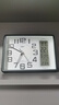 康巴丝（Compas）座钟客厅简约台钟石英钟时尚日历床头钟2991 黑白 26cm 实拍图