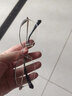 依视路（ESSILOR） 新款商务男镜架时尚镜框女配依视路镜片近视定制眼镜网上配镜 金属-全框-2066SV-银色 镜框+依视路膜岩高清1.56现片 实拍图