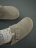 Devo Life的沃包头鞋半拖3624升级版软木拖鞋情侣款 24074 灰色反绒皮 36 晒单实拍图