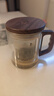 忆壶茶（YIHUTEA） 泡茶杯茶水分离玻璃杯办公室茶道喝茶杯子男士个人专用高档水杯 【底价冲量】加厚泡茶杯400ml 实拍图