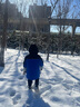 雪中飞【御寒】儿童羽绒服男童新年羽绒外套女童羽绒服中大童冬工装加厚 蓝色 130 实拍图