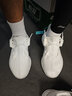 赛诺枫奢椰子鞋350莆田男鞋飞织网面情侣透气运动休闲鞋子男 纯白（巴斯夫真爆） 41 实拍图