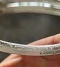唯一（Winy）银手镯足银9999古法镯子女款纯银饰品妈妈生日礼物送老人长辈 实拍图