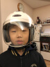 smart4u儿童头盔电动车电瓶车摩托卡通儿童安全头盔 防风保暖儿童盔KH2白 实拍图