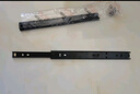 固特（GUTE）不锈钢抽屉轨道缓冲三节导轨轻音滑轨家具五金 黑烤漆二节轨 10寸=25cm/付 实拍图
