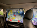 趣行汽车窗帘通用型磁吸遮阳帘车用窗帘防晒隔热 海底世界全车4件套 实拍图