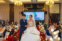 罗莱家纺结婚套件新婚高端四件套喜庆多件套婚庆刺绣床品 四件套 | 60支全棉+刺绣 | 狮狮抱喜 1.8m 床单款 被套220*250cm 实拍图