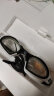 361°泳镜防水防雾高清竞速游泳眼镜男女通用专业潜水装备 黑白色 实拍图