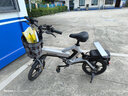 正步新国标折叠电动车小型电动自行车长续航新款电助力自行车成人电瓶车代步电车 50-60KM银黑色-汽车级电芯/送GPS 实拍图