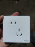 国际电工开关插座面板86型暗装白色陶瓷芯墙壁二三插五孔USB电源插座 16A空调插座（陶瓷芯） 实拍图