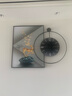 墨派 轻奢餐厅装饰画现代简约带钟表组合挂画饭厅背景墙壁画客厅挂画 金鹿招财 60*80cm镶钻画+直径60cm钟表 实拍图