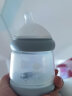 babycare歪头仿母乳防胀气奶瓶0-6月玻璃新生儿奶瓶婴儿160ml 1-3月静谧蓝 晒单实拍图